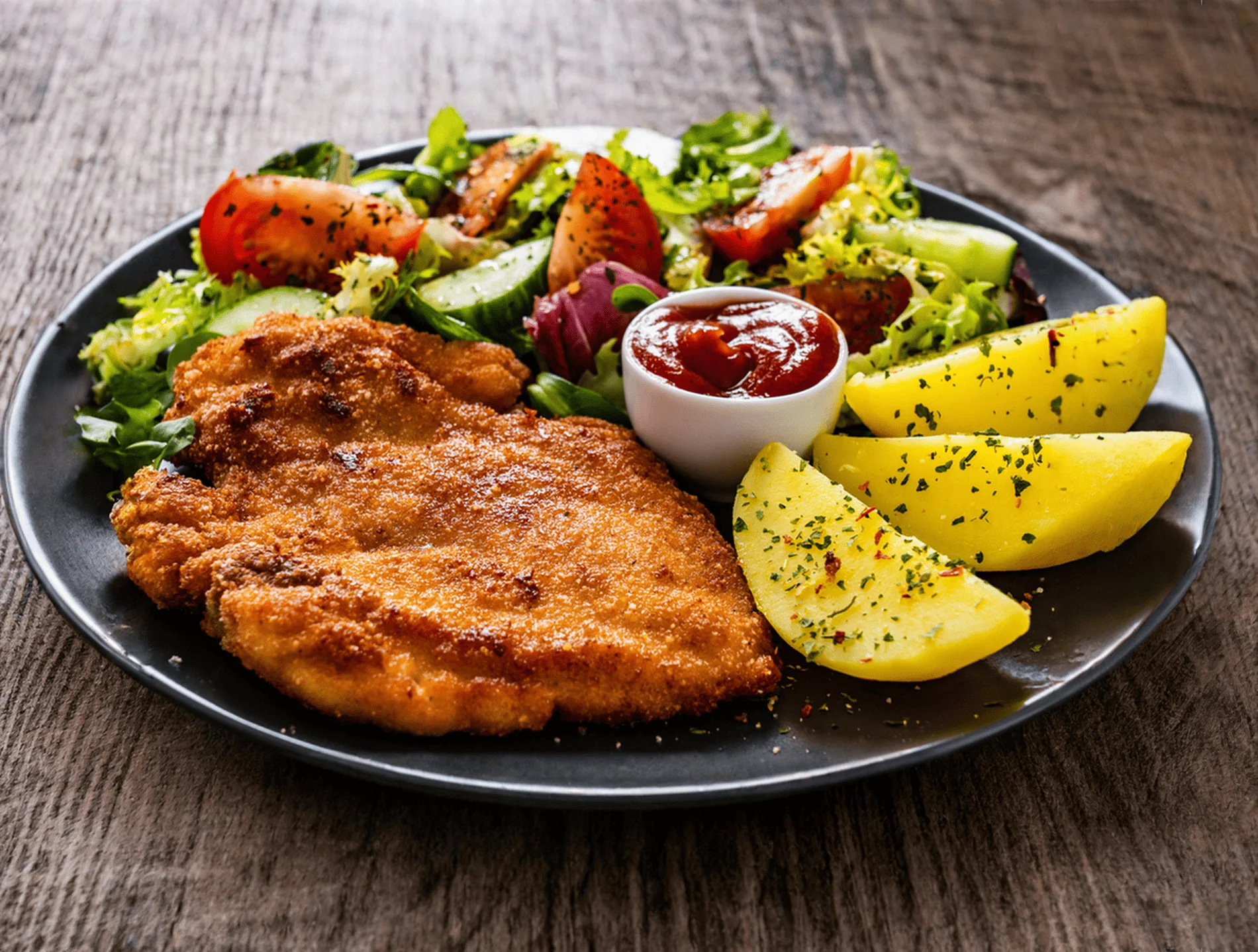 Schnitzelgericht bei Leckerbiss in Schöppingen